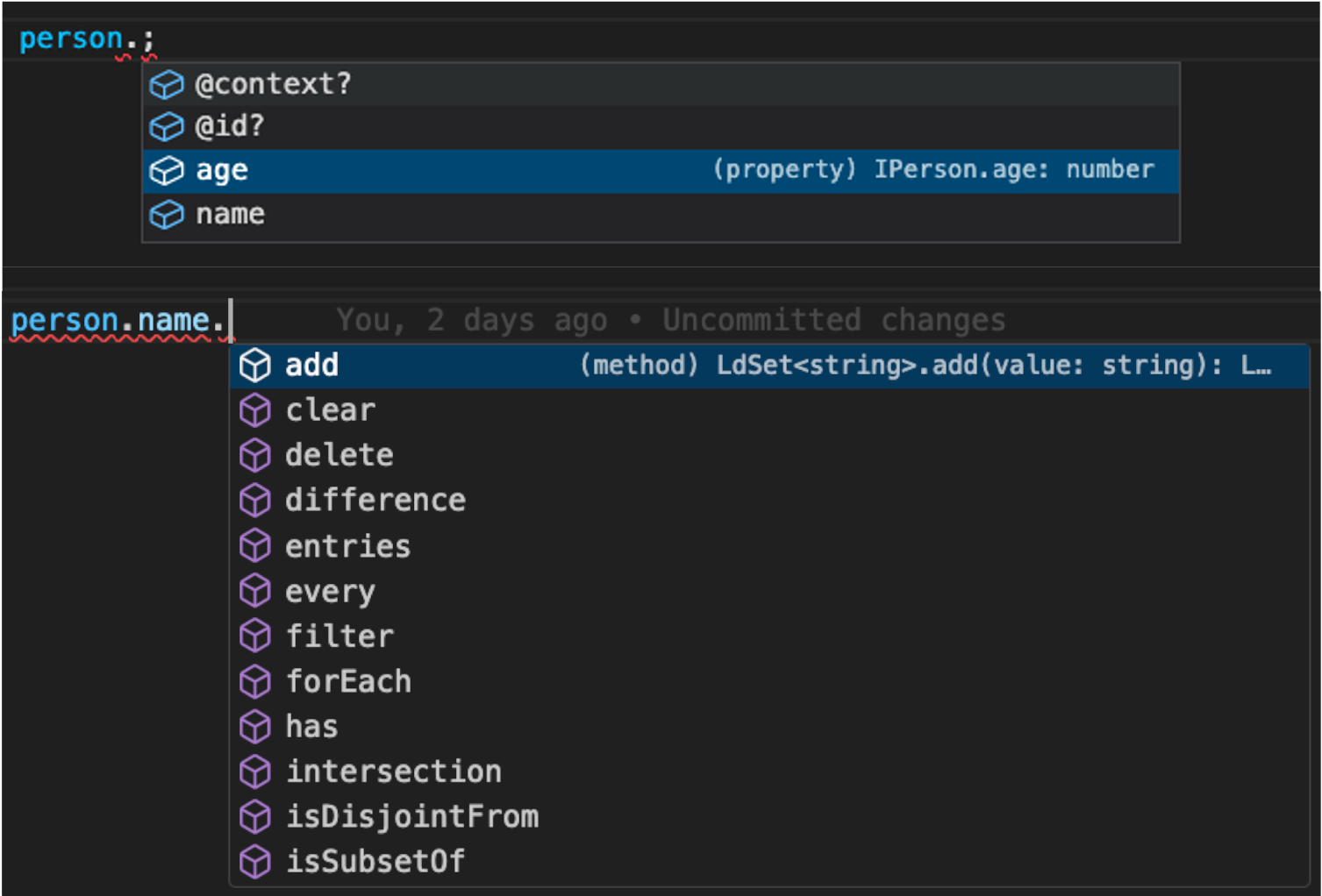 Intellisense Example